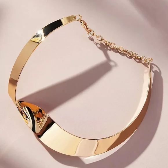 NWTS ANTHROPOLOGIE FOLDED RIBBON CHOKER (O/S) - Picture 3 of 7